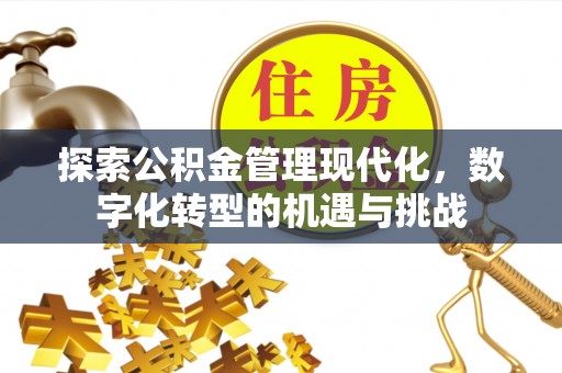 望都探索公积金管理现代化，数字化转型的机遇与挑战