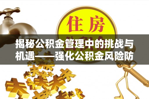 望都揭秘公积金管理中的挑战与机遇——强化公积金风险防控的多维策略