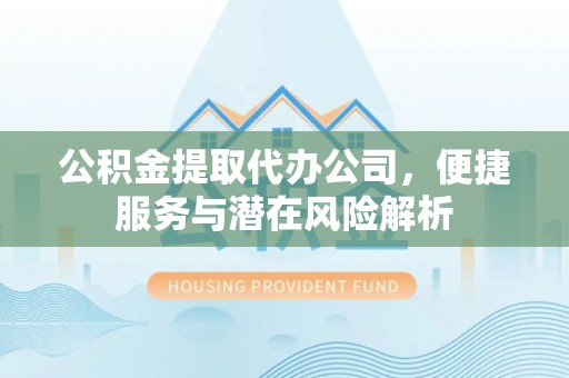 望都公积金提取代办公司，便捷服务与潜在风险解析