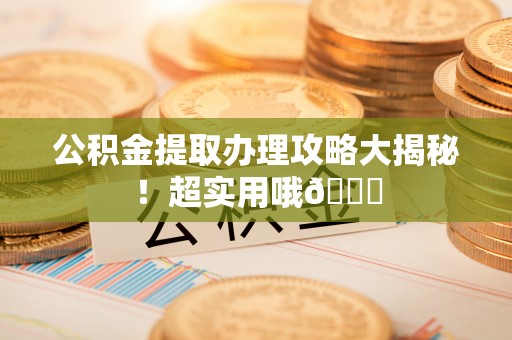 望都公积金提取办理攻略大揭秘！超实用哦😉