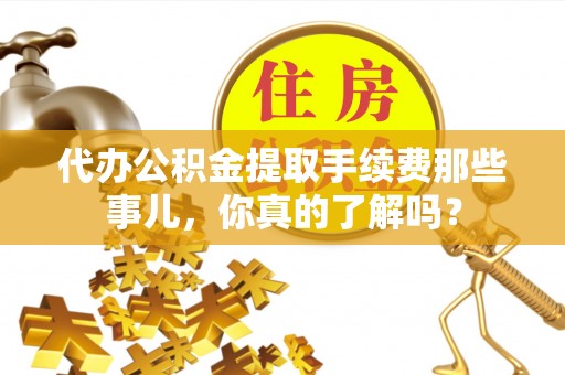 望都代办公积金提取手续费那些事儿，你真的了解吗？