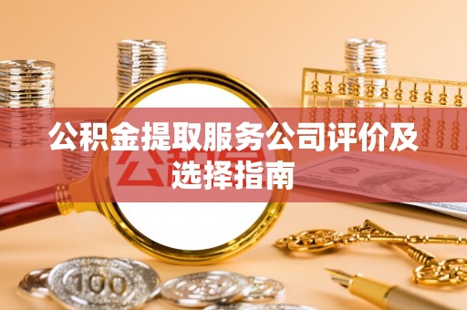 望都公积金提取服务公司评价及选择指南