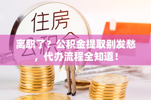 望都离职了？公积金提取别发愁，代办流程全知道！