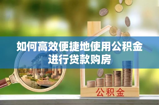 望都如何高效便捷地使用公积金进行贷款购房
